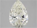 Natural Diamond 3.84 Carats, Pear with  Cut, K Color, IF Clarity and Certified by IGI