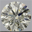 Natural Diamond 0.50 Carats, Round with Excellent Cut, J Color, VVS2 Clarity and Certified by GIA