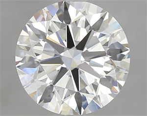 Picture of Natural Diamond 2.39 Carats, Round with Excellent Cut, J Color, VVS1 Clarity and Certified by GIA