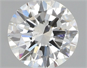 Natural Diamond 0.40 Carats, Round with Very Good Cut, H Color, SI1 Clarity and Certified by GIA