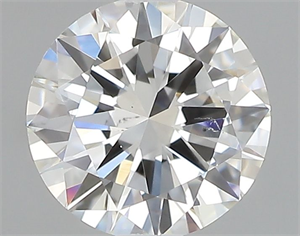 Picture of Natural Diamond 0.40 Carats, Round with Very Good Cut, H Color, SI1 Clarity and Certified by GIA