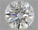 Natural Diamond 2.20 Carats, Round with Excellent Cut, G Color, SI1 Clarity and Certified by GIA