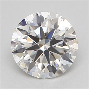 Picture of Natural Diamond 0.45 Carats, Round with Excellent Cut, H Color, VVS1 Clarity and Certified by GIA