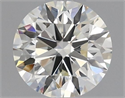 Natural Diamond 0.45 Carats, Round with Excellent Cut, J Color, VVS2 Clarity and Certified by IGI