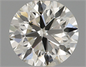 Natural Diamond 0.50 Carats, Round with Excellent Cut, H Color, SI2 Clarity and Certified by IGI