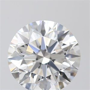 Picture of Natural Diamond 1.61 Carats, Round with Excellent Cut, E Color, VVS1 Clarity and Certified by GIA