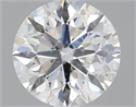 Natural Diamond 1.70 Carats, Round with Excellent Cut, G Color, I1 Clarity and Certified by GIA