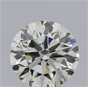 Natural Diamond 0.40 Carats, Round with Excellent Cut, H Color, SI1 Clarity and Certified by IGI