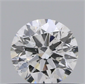 Natural Diamond 0.41 Carats, Round with Very Good Cut, D Color, SI2 Clarity and Certified by GIA