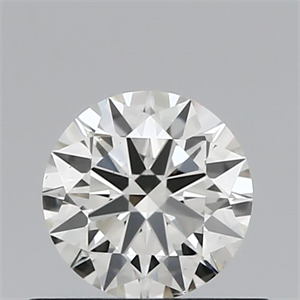 Picture of Natural Diamond 0.53 Carats, Round with Excellent Cut, I Color, VS2 Clarity and Certified by IGI