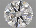 Natural Diamond 0.50 Carats, Round with Excellent Cut, J Color, VS2 Clarity and Certified by GIA