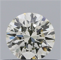 Natural Diamond 0.40 Carats, Round with Excellent Cut, J Color, SI1 Clarity and Certified by IGI