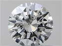 Natural Diamond 0.50 Carats, Round with Very Good Cut, I Color, VS2 Clarity and Certified by GIA