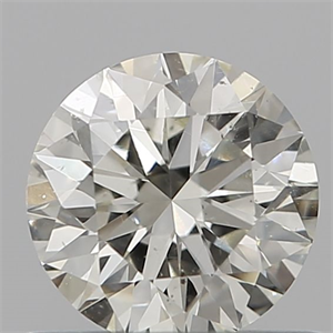 Picture of Natural Diamond 0.60 Carats, Round with Excellent Cut, K Color, SI1 Clarity and Certified by IGI