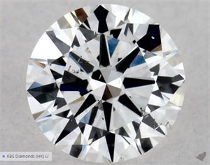 Picture of Natural Diamond 0.40 Carats, Round with Very Good Cut, E Color, SI1 Clarity and Certified by GIA