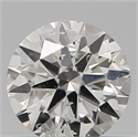 Natural Diamond 0.42 Carats, Round with Very Good Cut, J Color, I1 Clarity and Certified by GIA