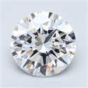 Natural Diamond 4.15 Carats, Round with Excellent Cut, F Color, VVS2 Clarity and Certified by GIA