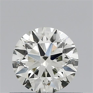 Picture of Natural Diamond 0.58 Carats, Round with Excellent Cut, I Color, VVS2 Clarity and Certified by IGI