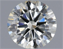 Natural Diamond 0.46 Carats, Round with Excellent Cut, J Color, VVS2 Clarity and Certified by IGI