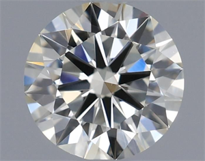 Picture of Natural Diamond 0.46 Carats, Round with Excellent Cut, J Color, VVS2 Clarity and Certified by IGI