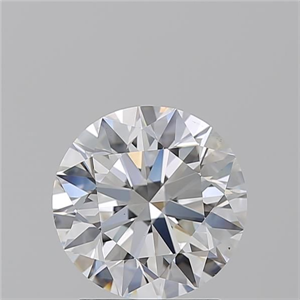 Picture of Natural Diamond 2.01 Carats, Round with Excellent Cut, D Color, VS2 Clarity and Certified by GIA