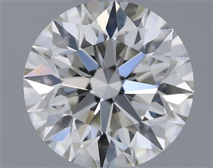 Picture of Natural Diamond 0.41 Carats, Round with Excellent Cut, H Color, VS1 Clarity and Certified by IGI