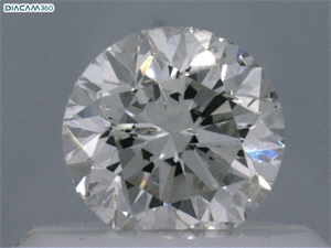 Picture of Natural Diamond 0.40 Carats, Round with Very Good Cut, I Color, SI2 Clarity and Certified by IGI