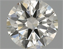 Natural Diamond 0.40 Carats, Round with Excellent Cut, J Color, VS2 Clarity and Certified by IGI