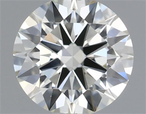 Picture of Natural Diamond 0.41 Carats, Round with Excellent Cut, I Color, VVS2 Clarity and Certified by IGI