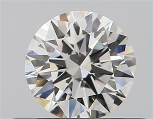 Picture of Natural Diamond 0.40 Carats, Round with Excellent Cut, H Color, VS2 Clarity and Certified by GIA