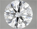 Natural Diamond 2.01 Carats, Round with Excellent Cut, G Color, SI1 Clarity and Certified by GIA