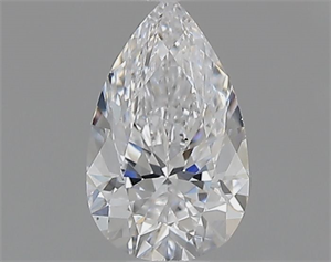 Picture of Natural Diamond 0.40 Carats, Pear with  Cut, D Color, VS2 Clarity and Certified by GIA