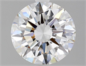 Natural Diamond 2.01 Carats, Round with Excellent Cut, E Color, VVS1 Clarity and Certified by GIA