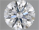 Natural Diamond 0.43 Carats, Round with Excellent Cut, E Color, VVS2 Clarity and Certified by GIA