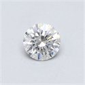 Natural Diamond 0.42 Carats, Round with Very Good Cut, F Color, SI2 Clarity and Certified by GIA