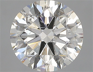 Picture of Natural Diamond 2.81 Carats, Round with Excellent Cut, H Color, SI2 Clarity and Certified by GIA