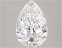 Natural Diamond 2.14 Carats, Pear with  Cut, D Color, VVS2 Clarity and Certified by GIA