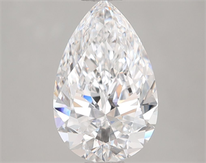 Picture of Natural Diamond 2.14 Carats, Pear with  Cut, D Color, VVS2 Clarity and Certified by GIA