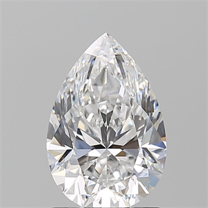 Picture of Natural Diamond 1.51 Carats, Pear with  Cut, D Color, VVS1 Clarity and Certified by GIA