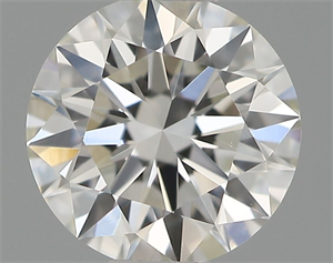 Picture of Natural Diamond 0.50 Carats, Round with Excellent Cut, I Color, SI1 Clarity and Certified by GIA