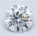 Natural Diamond 1.74 Carats, Round with Excellent Cut, D Color, VVS2 Clarity and Certified by GIA