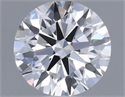 Natural Diamond 0.40 Carats, Round with Excellent Cut, D Color, VS2 Clarity and Certified by GIA