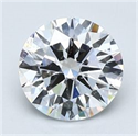 Natural Diamond 1.55 Carats, Round with Very Good Cut, D Color, SI2 Clarity and Certified by GIA