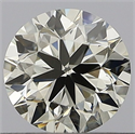 Natural Diamond 0.60 Carats, Round with Very Good Cut, K Color, VS1 Clarity and Certified by GIA