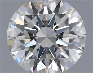 Picture of Natural Diamond 0.41 Carats, Round with Excellent Cut, J Color, VVS1 Clarity and Certified by GIA