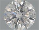 Natural Diamond 0.86 Carats, Round with Excellent Cut, G Color, I1 Clarity and Certified by IGI