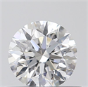 Natural Diamond 0.42 Carats, Round with Excellent Cut, D Color, VS2 Clarity and Certified by GIA