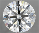 Natural Diamond 3.01 Carats, Round with Excellent Cut, H Color, VVS1 Clarity and Certified by IGI