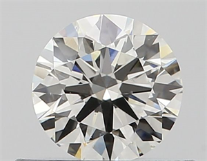 Picture of Natural Diamond 0.41 Carats, Round with Excellent Cut, I Color, VS2 Clarity and Certified by GIA