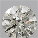 Natural Diamond 0.50 Carats, Round with Excellent Cut, K Color, SI2 Clarity and Certified by IGI